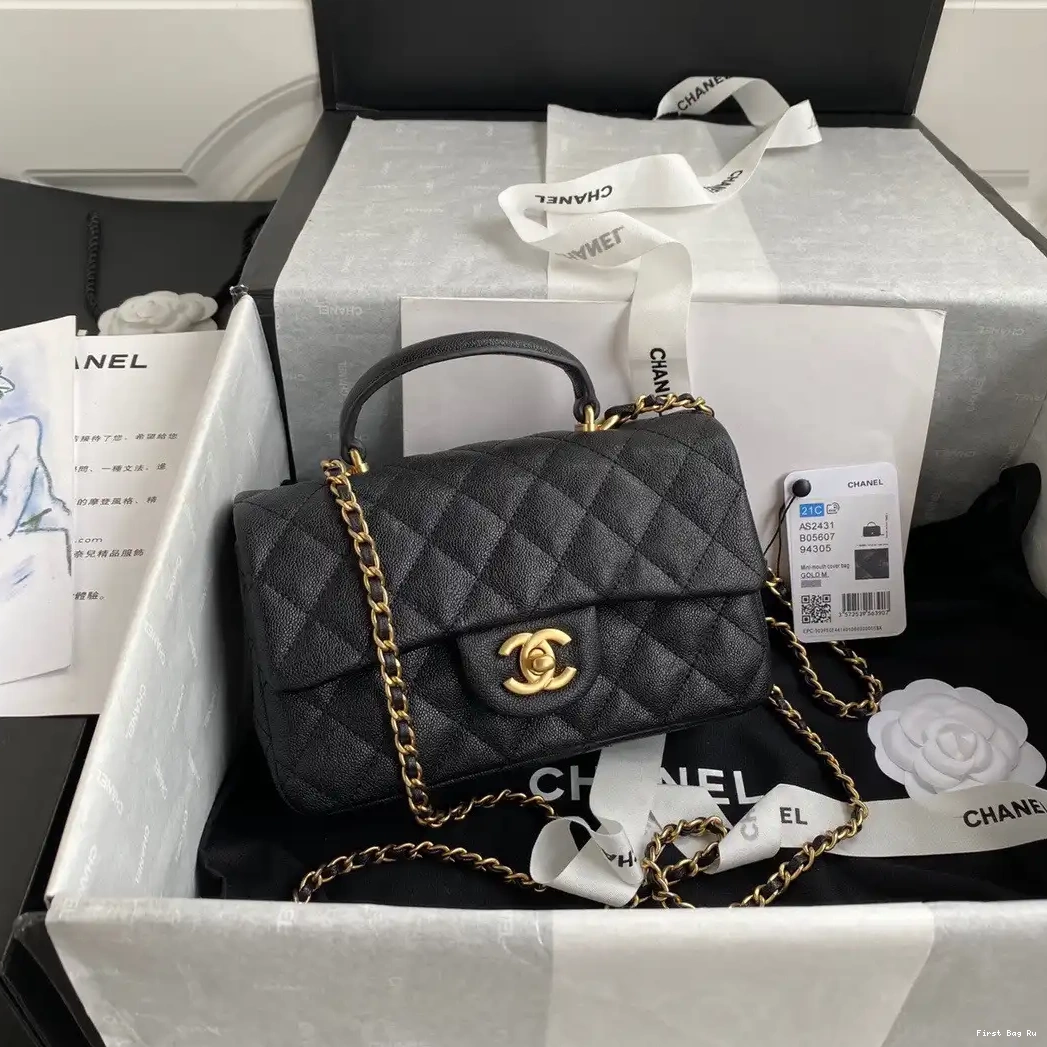 First Bag Ru CHANEL BAG MINI TOP FLAP HANDLE WITH 0622